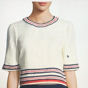 Tory Burch Bohemian Embroidered Linen Top